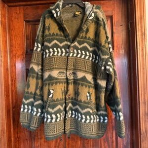 Atahualpa Tejidos Green & Olive Woven Cardigan